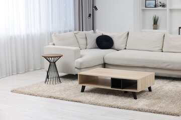 Beautiful carpet and furniture in living room