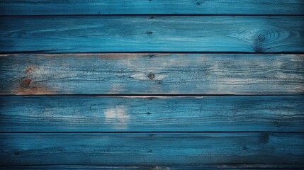 beautiful texture background of blue wooden planks generative AI