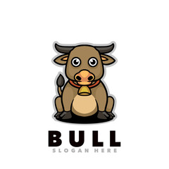 Bull mascot cartoon