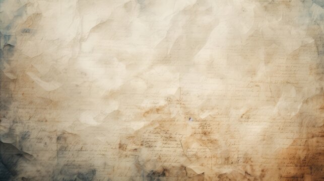 handwritten english text digital paper texture background generative AI