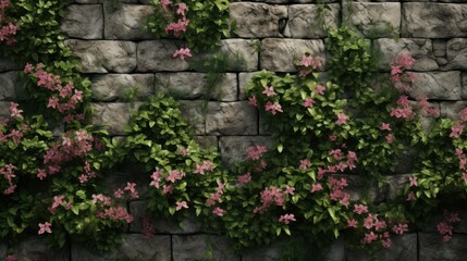 Fototapeta na wymiar Design template for garden wall