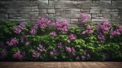 Design template for garden wall