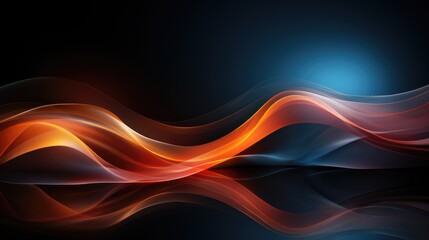 Modern colorful flow wave liquid shape on dark background 