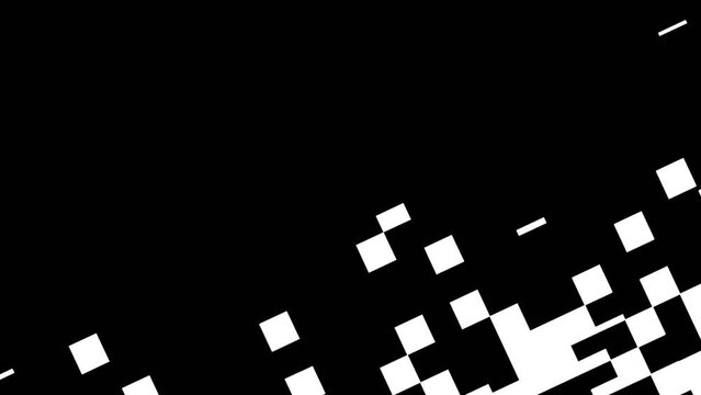 Abstract black squares background.
Loopable animation.


