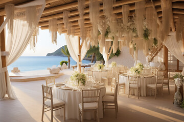 Amazing wedding venue at hotel by the sea
