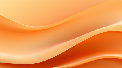 Abstract Orange Wave Background - Flowing Fabric Texture Wallpaper - Generative AI