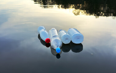 Plastic pollution is filling ocean and devastating wildlife. Aquatic trash disaster. Plastic Crisis...