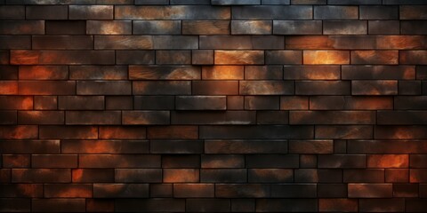 Brick Creative Abstract Geometric Wallpaper. Display graphic. Computer Screen Digiral Art. Abstract Bright Surface Geometrical Horizontal Background. Ai Generated Vibrant Texture Pattern.