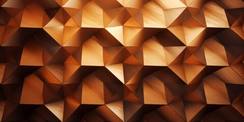 Obraz premium Brown Fur Creative Abstract Geometric Wallpaper. Display graphic. Computer Screen Digiral Art. Abstract Bright Surface Geometrical Horizontal Background. Ai Generated Vibrant Texture Pattern.