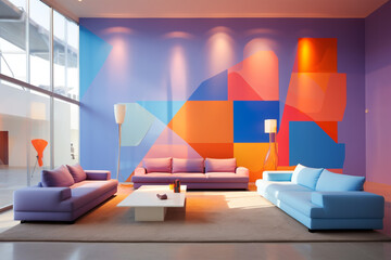 Modern Livingroom - colorful