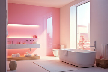Fototapeta na wymiar Modern Bathroom - colorful