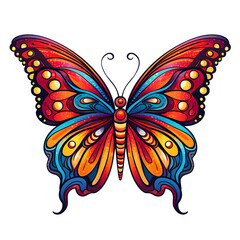 Colorful Butterfly Clipart Illustration