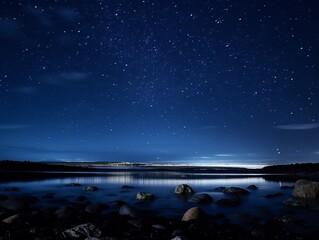 The beautiful mountains, the lake, the stars, the Milky Way, the quiet night