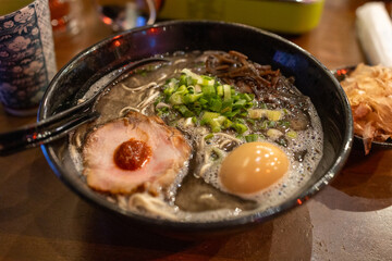 Japanese Ramen with pork and egg