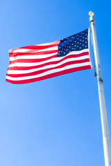 American Flag Waiving
