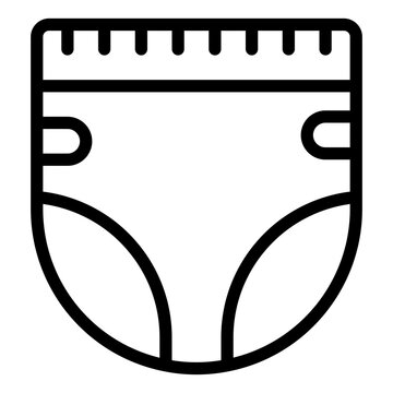 recommend clip art: Diapers outline icon
