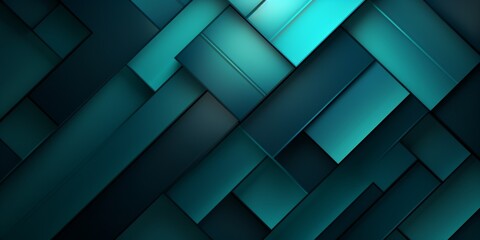 Fototapeta na wymiar Turquoise Crystal Creative Abstract Geometric Wallpaper. Display graphic. Computer Screen Digiral Art. Abstract Bright Surface Geometrical Horizontal Background. Ai Generated Vibrant Texture Pattern.