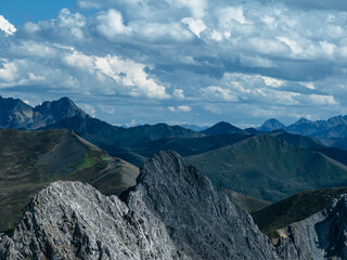 Beautiful view of high altitude mountai landscape in Sichuan,China