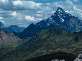 Beautiful view of high altitude mountain landscape in Sichuan,China