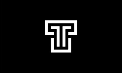 T logo initial - obrazy, fototapety, plakaty