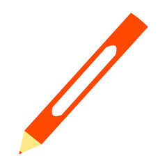 red pencil isolated 
