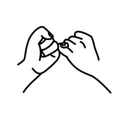 Hand Pose Illustration Vector