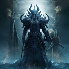 Obraz premium Evil sea demon king