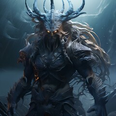 Evil sea demon king