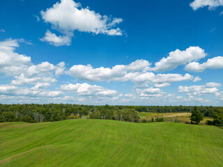 Puffy Clouds and Blue Skies