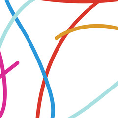 Colourful Abstract Lines Background 