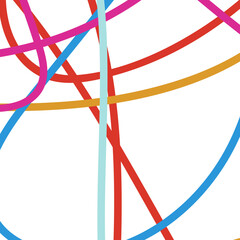 Colourful Abstract Lines Background 