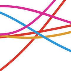 Colourful Abstract Lines Background 
