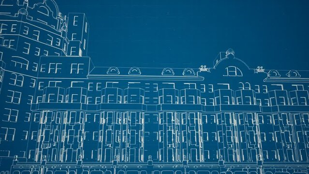 bluprint style sport stadium