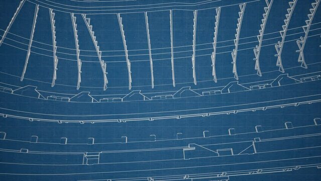 bluprint style sport stadium