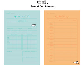 Meal Planner (Sea and Sean) food diary and fitness goals.