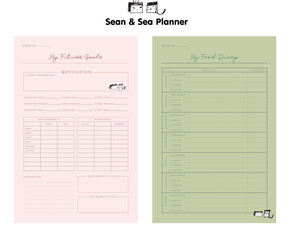 Meal Planner (Sea and Sean) food diary and fitness goals.