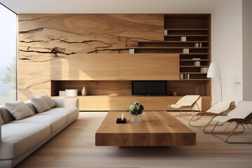 Modern Livingroom - woodn pattern