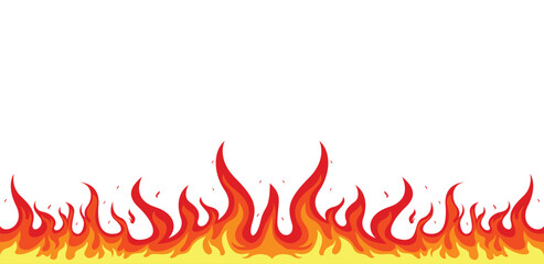 fire background. fire flames vector illustration