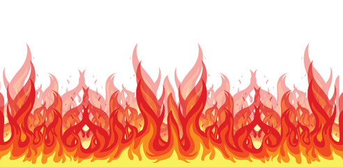 fire background. fire flames vector illustration