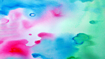Fototapeta na wymiar Watercolor pastel background. aquarelle colorful stains on paper ai generated.