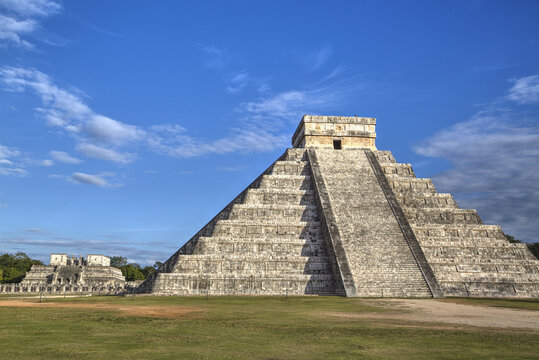 Pyramid Of Kulkulcan, Chichen Itza; Yucatan, Mexico