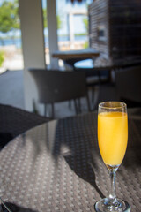 Mimosa at a restaurant