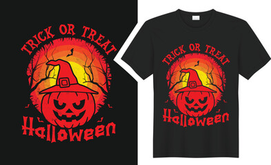 trick or treat Halloween t-shirt design  
