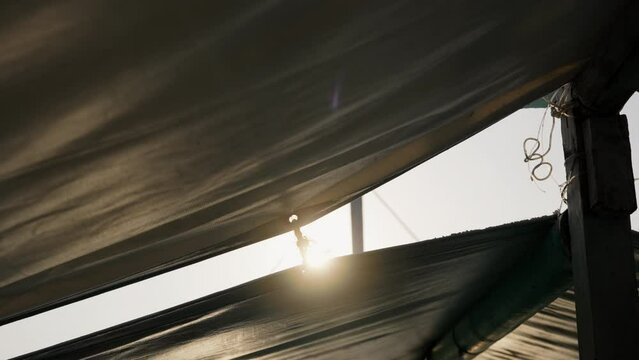 Sunlight Illuminating The Shades