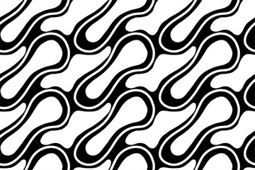 Handdrawn black white simple modern seamless pattern background