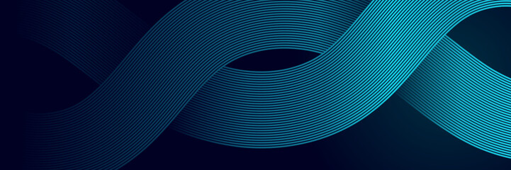 abstract green blue background with glowing lines for business