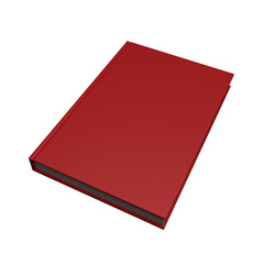 red book 3d rendering for mock up, 3d rendering png file