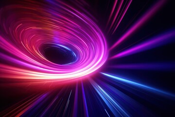 abstract futuristic background with pink blue glowing neon moving high speed wave lines and bokeh lights. Data transfer concept Fantastic wallpaper