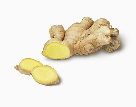 Fresh Ginger Root Slices; Toronto, Ontario, Canada