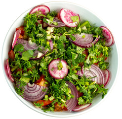 vegetable salad with cheese